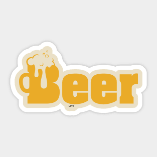 Initial Letter B Glass Mug Beer Bubble Foam typography wordmark logo design Sticker